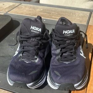 Hoka Bondi 8 women’s Athletic Shoes - Black and White used